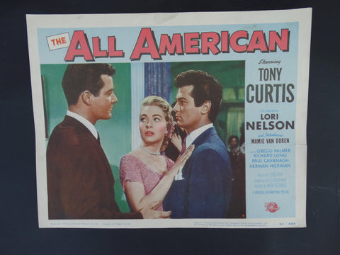 THE ALL AMERICAN 1953 -- Lobby Card