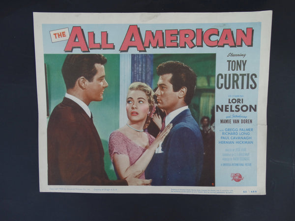 THE ALL AMERICAN 1953 -- Lobby Card