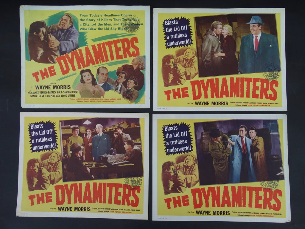 THE DYNAMITERS 1956 Set of 4 Lobby Cards #1