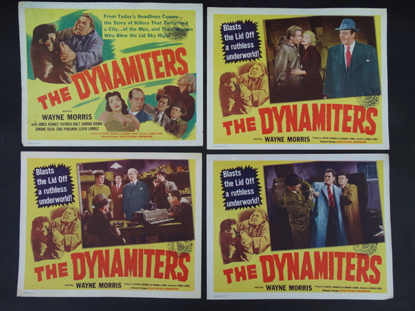 THE DYNAMITERS 1956 Set of 4 Lobby Cards #1