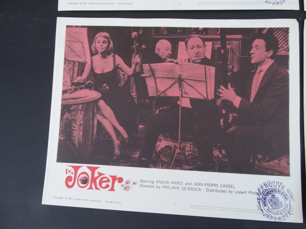 THE JOKER 1960 (Le Farceur) - set of 4 Lobby Cards #1