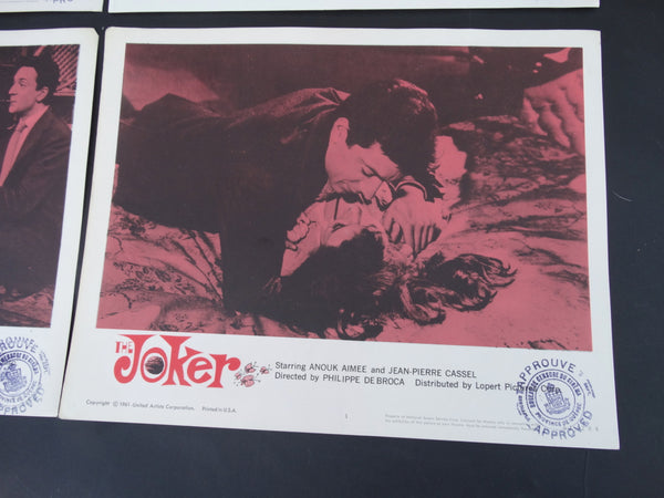 THE JOKER 1960 (Le Farceur) - set of 4 Lobby Cards #1