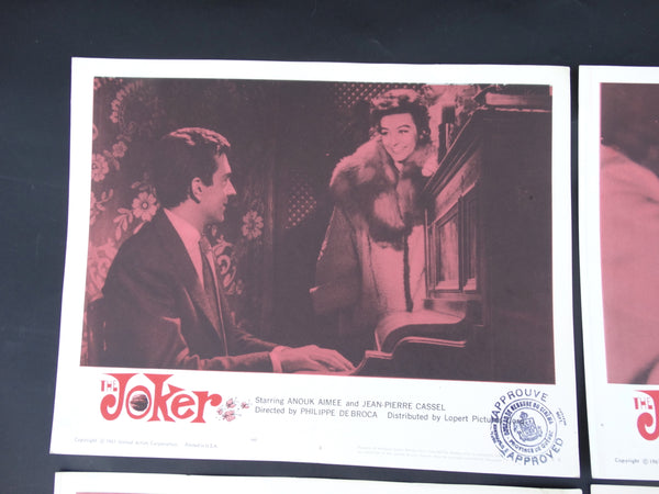 THE JOKER 1960 (Le Farceur)-- set of 4 Lobby Cards #2