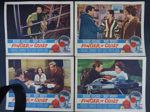 FINGER OF GUILT 1956 - Set of 4 Lobby Cards #2