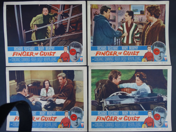 FINGER OF GUILT 1956 - Set of 4 Lobby Cards #2