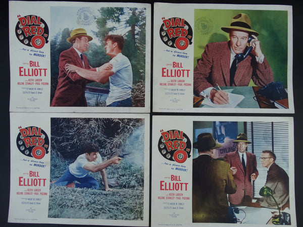 DIAL RED O 1955 - Set of 4 Lobby Cards #2