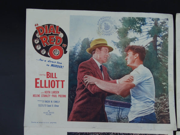 DIAL RED O 1955 - Set of 4 Lobby Cards #2