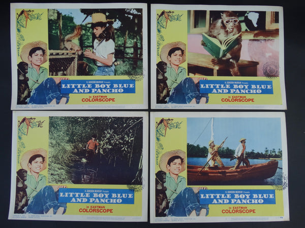LITTLE BOY BLUE AND PANCHO  1963- Set of 4 lobby cards