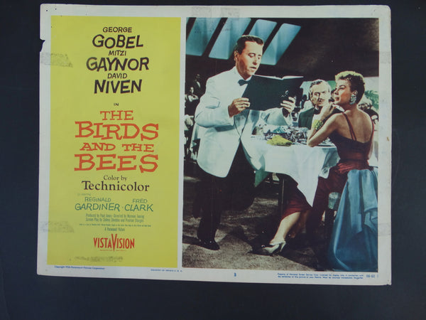 THE BIRDS AND THE BEES 1956 -- Set of 2 Lobby Cards