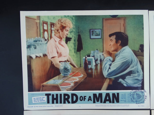 Third of a Man 1962 - Set of 4 lobby Cards