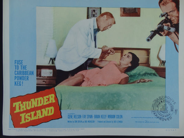 THUNDER ISLAND 1963 -- Set of 4 Lobby Cards