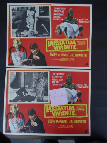 La Estatua Viviente (It! 1967) 2 Lobby Cards