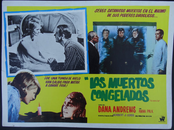 Los Muertos Congelados (The Frozen Dead 1966) Lobby Card