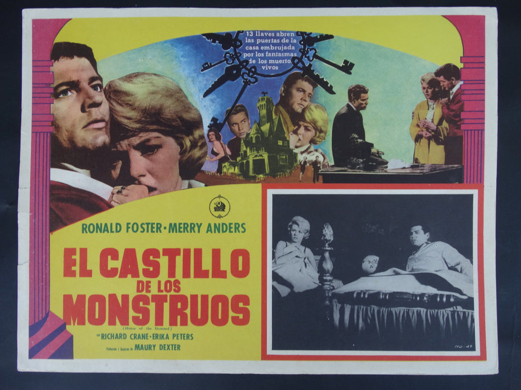 El Castillo de los Monstruos (House of the Damned 1963) Lobby Card