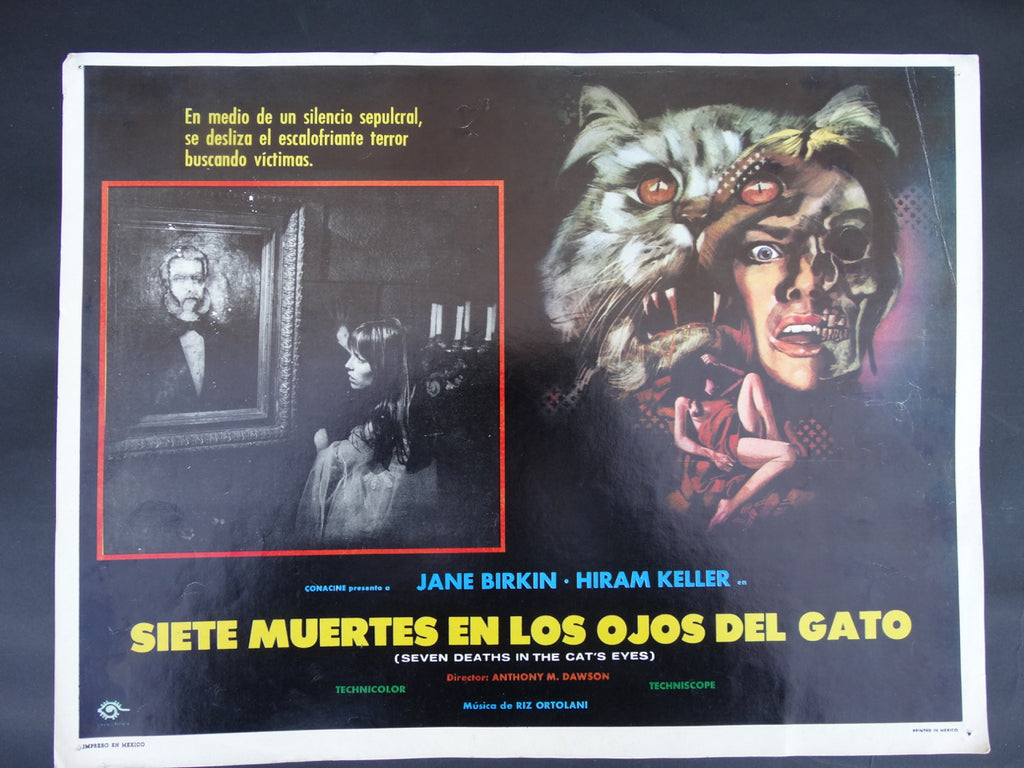 Siete Muertos en los Ojos del Gato (1973) Lobby Card