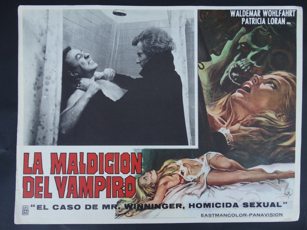 La Maldicion Del Vampiro (el Vampiro de la Autopista 1971) Lobby Card