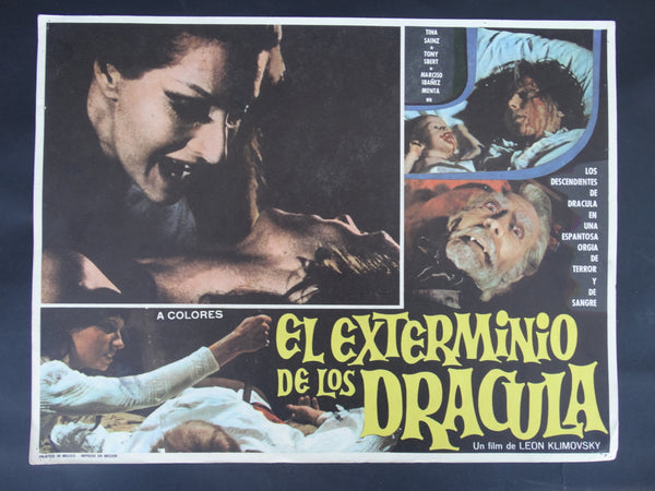 El Exterminio De Los Dracula (The Dracula Saga 1973) 2 Lobby Cards