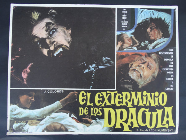 El Exterminio De Los Dracula (The Dracula Saga 1973) 2 Lobby Cards