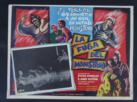 La Fuga del Monstruo (The Manster 1959) Lobby Card