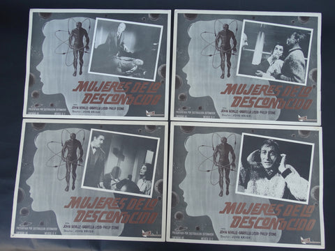 Mujeres de lo Desconocido (Unearthly Stranger 1963) 4 Lobby Cards A