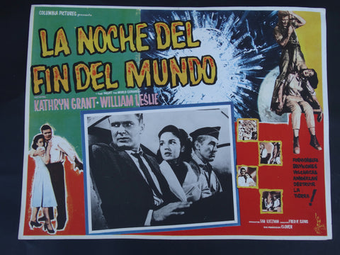 La Noche del Fin del Mundo (The Night The World Exploded 1957) Lobby Card