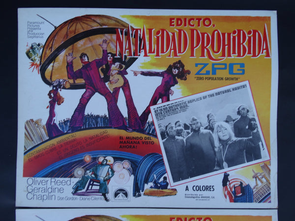 Zero Population Growth 1972 Edicto, Natalidad Prohibida Z.P.G. 2 Lobby Cards