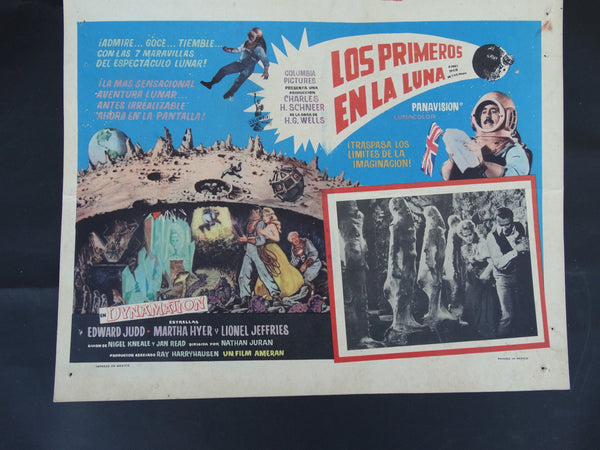 Los Primeros En La Luna (First Men In The Moon 1964) set of 3 Lobby Cards