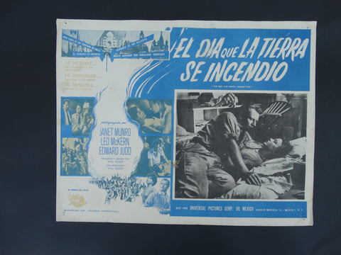 The Day the Earth Caught Fire (El Dia que la tierra se incendio) Lobby Card