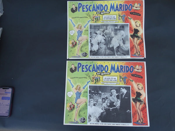Ain't Misbehavin' 1955 (Pescando Marido) Set of 2 Lobby Cards