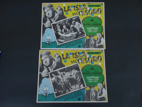 Treasure Island (La Isla del Tesoro) Set of 2 Lobby Cards