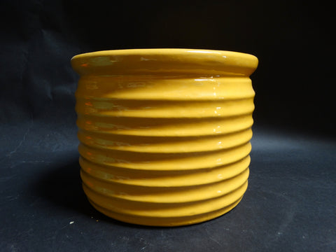 Bauer Ringware Mandarin Yellow Spice Jar w Lid B3010