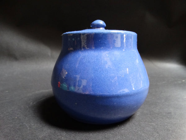 Rare Bauer Plainware Cobalt Blue Spice Jar B3015