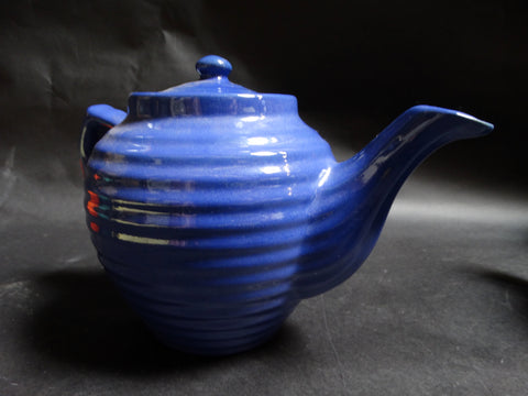 Bauer Ringware Large Cobalt Blue Teapot B30124