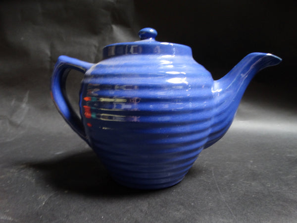 Bauer Ringware Large Cobalt Blue Teapot B30124