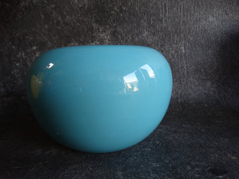 Bauer Fred Johnson Round Rose Bowl Turquoise Vase B3038