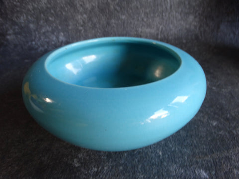 Bauer High-fire Low Bowl in Turquoise B3044
