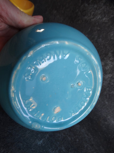 Bauer High-fire Low Bowl in Turquoise B3044