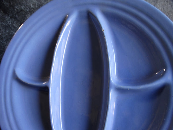 Bauer Delph Blue Relish Tray B3074