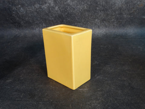 Bauer Pillow Vase in Light Yellow 1940s B3133