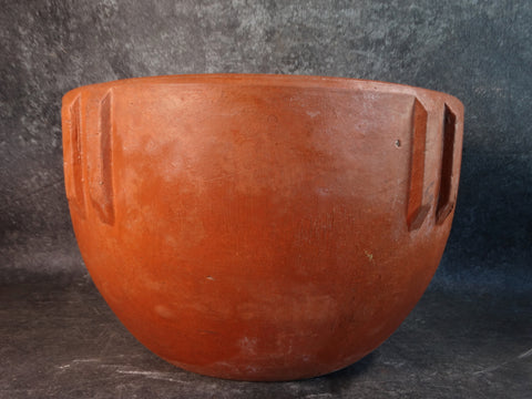 Bauer Redware Indian Bowl c 1920s-30s B3169
