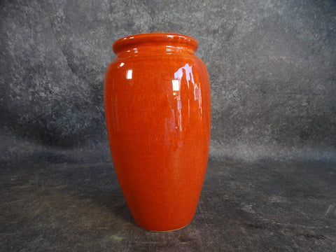 Bauer Fred Johnson Hi-Fire Vase in Deep Orange  B3179