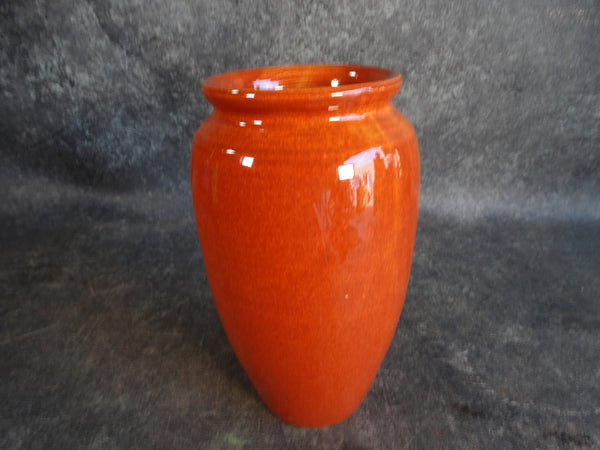 Bauer Fred Johnson Hi-Fire Vase in Deep Orange  B3179