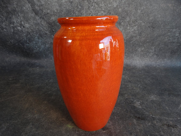 Bauer Fred Johnson Hi-Fire Vase in Deep Orange  B3179