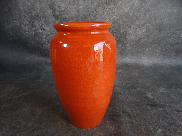 Bauer Fred Johnson Hi-Fire Vase in Deep Orange  B3179