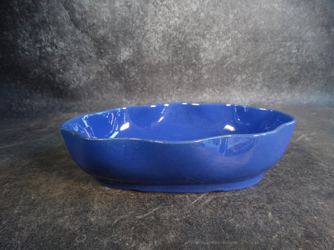 Bauer Wavy Low Bowl in Cobalt B3181