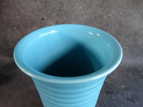 Bauer Ringware Vase in Turquoise High Fire Glaze B3220