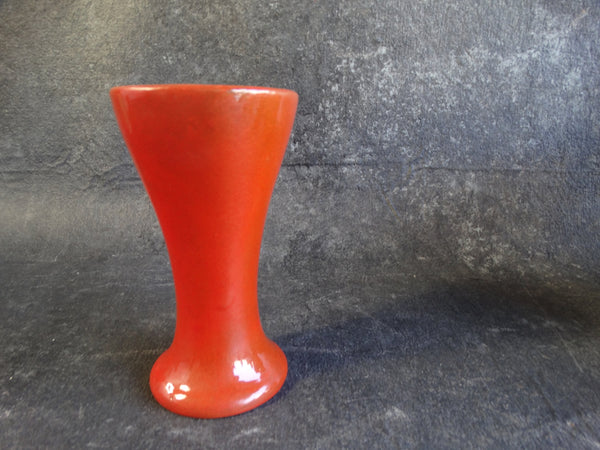 Catalina Island Pottery Fluted Vase in Toyon Red C351