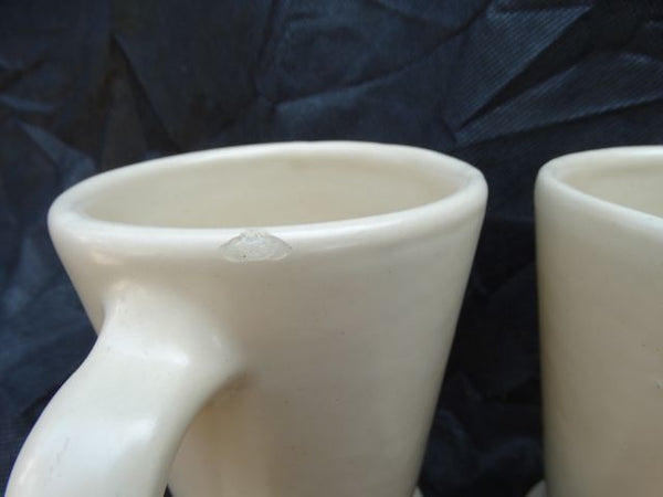 Catalina, pair of Ivory Mugs