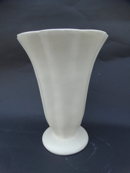 Catalina Island Ivory Scallop Vase