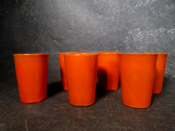 Catalina Island Pottery Red Clay Set of 6 Tumblers in Toyon Red  C503